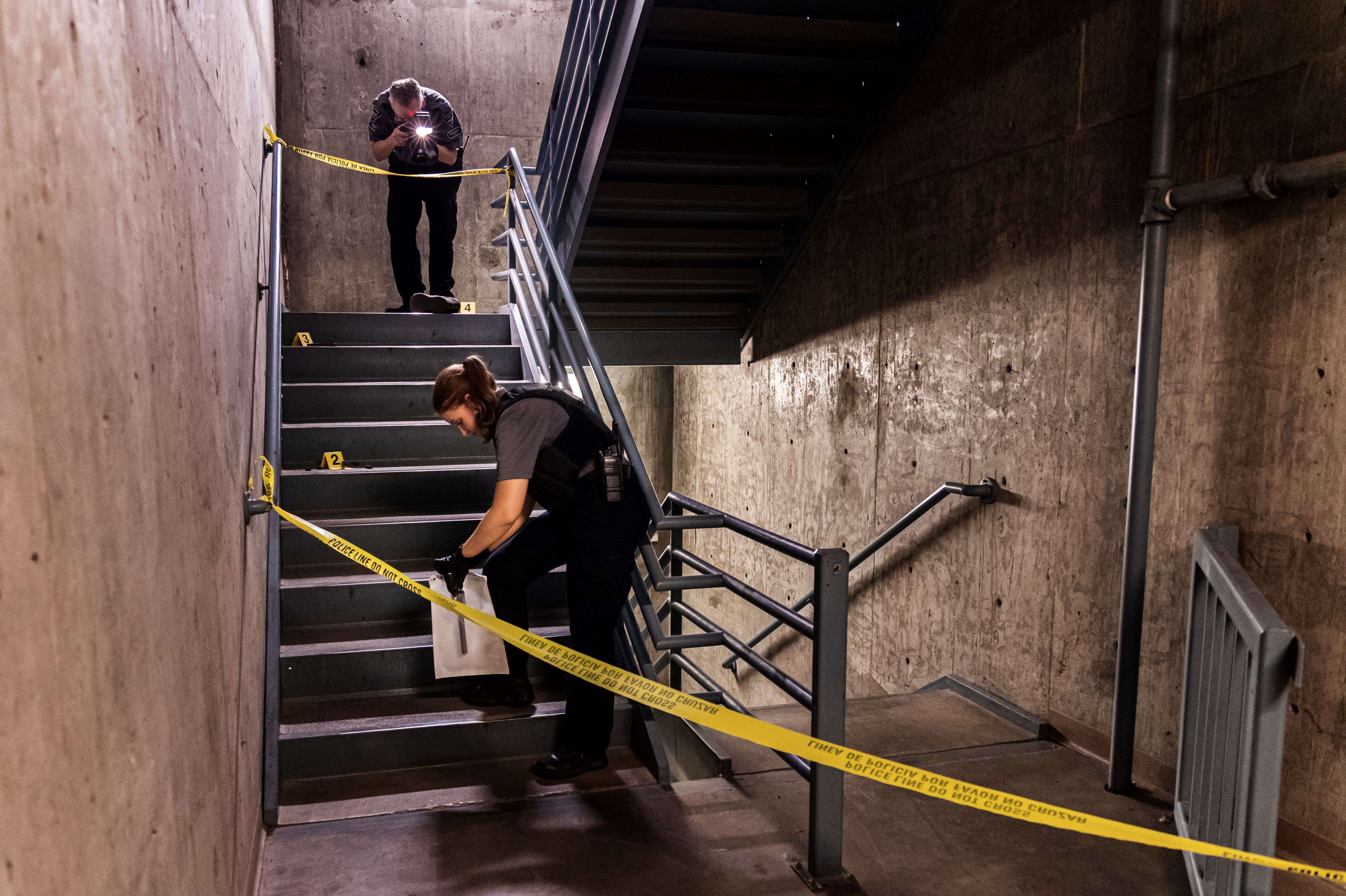 Crime Scene stairwell